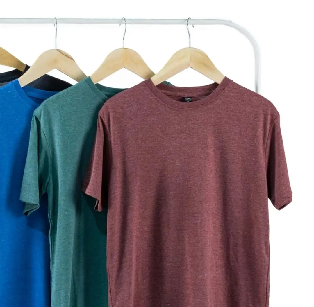 Kaos polos warna solid - daily tshirt polos pria oblong lengan pendek casual basic Baju Cowok Tebal