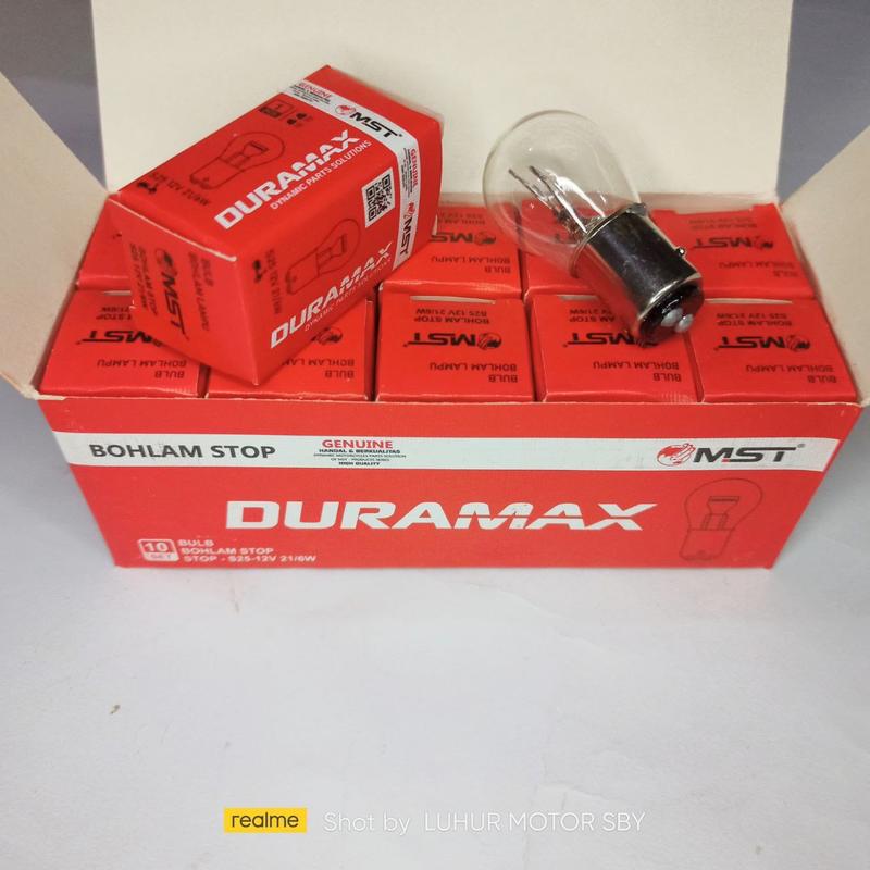 ￼Bohlam Stop Rem Dop stop lampu Stop Belakang Motor 12v 21w 6w Standar MST OTOPART 0