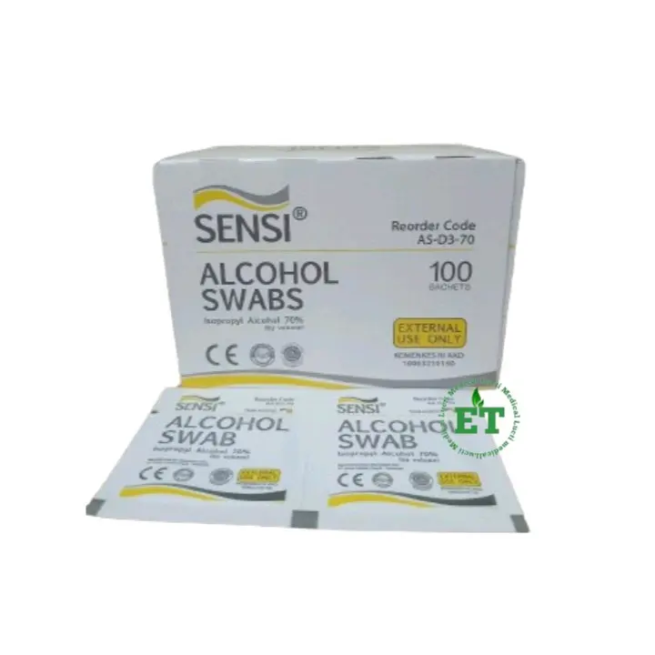 Sensi Tisu pembersih anting 1 Box isi 100 pc