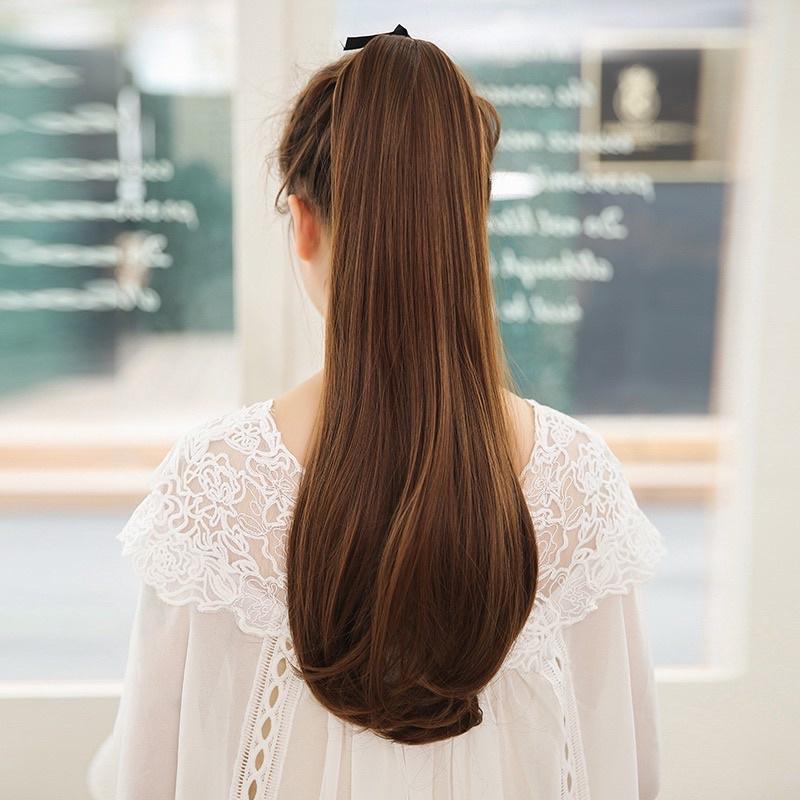 TALI PITA LURUS TEBAL TIDAK MENGKILAP DIJAMIN UANG KEMBALI /KUNCIRAN EKOR KUDA LURUS / TIE PONYTAIL LURUS BLOW / FAKE HAIR/HAIRCLIP KUNCIRAN RAMBUT /TALI KUNCIRAN KUDA LURUS/PONYTAIL WIG RAMBUT PALSU/hairclip/hairextension/ tali ekor kuda 5