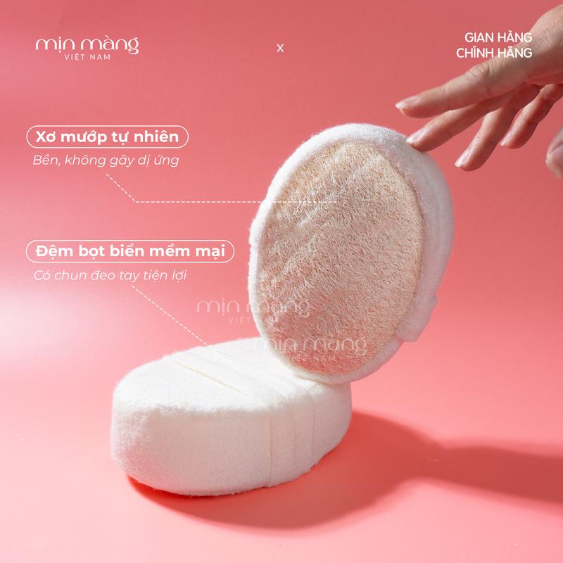 Bông Tắm Xơ Mướp Tẩy Tế Bà̀o Chết Làm Đẹp Và Mềm Mịn Da Giảm Mụn Lưng Và Tình Trạng Sa Sần Sùi