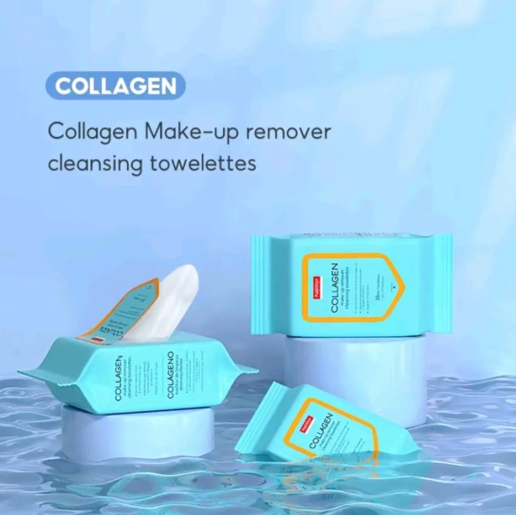 Purederm make up remover cleansing towelette set atau tisu pembersih make up 30 pc removal cleanser wajah Cleanser Wajah Muka