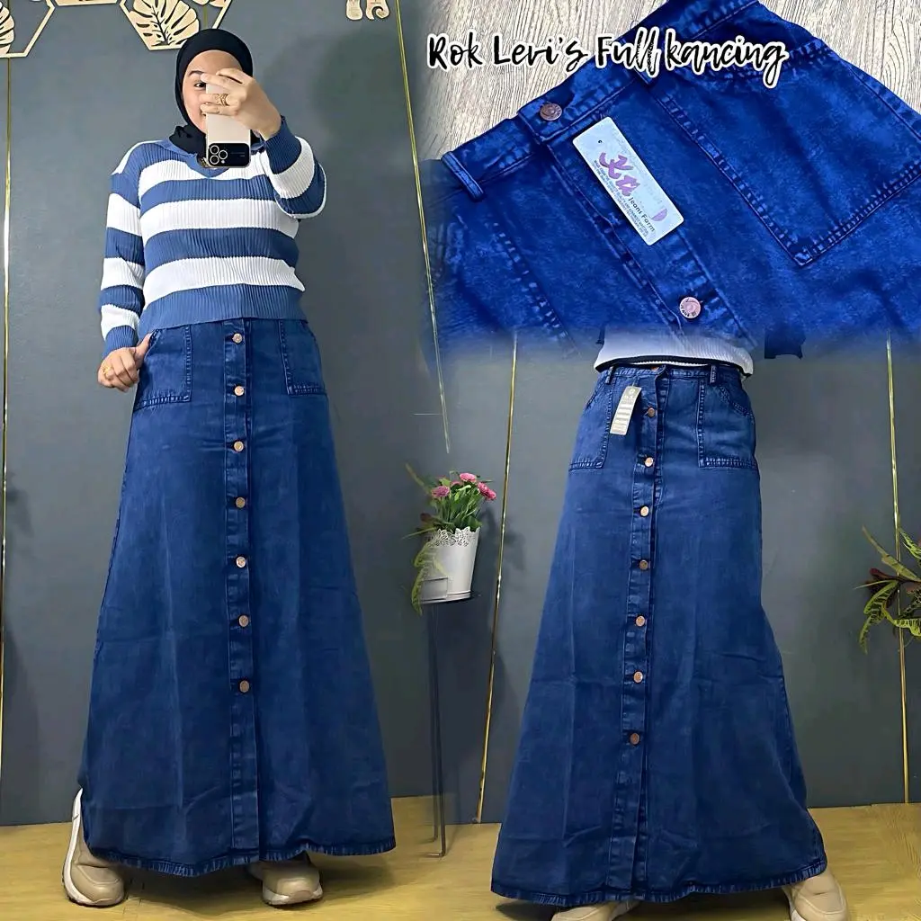 ROK JEANS WANITA MODEL TERBARU | ROK WANITA HIGHWAIST | ROK WANITA RECOMENDED