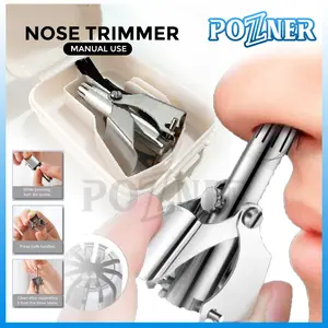 Nose Trimmer Gunting Bulu Hidung Manual Tanpa Baterai Aman