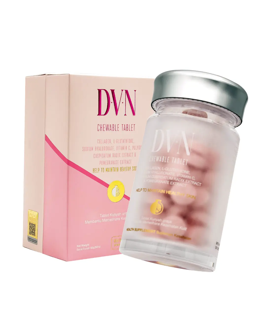 DVN | Barcode Untuk Semua Jenis Kulit (60 Tablet) Gratis Ongkir Untuk Pemesanan Hari ini