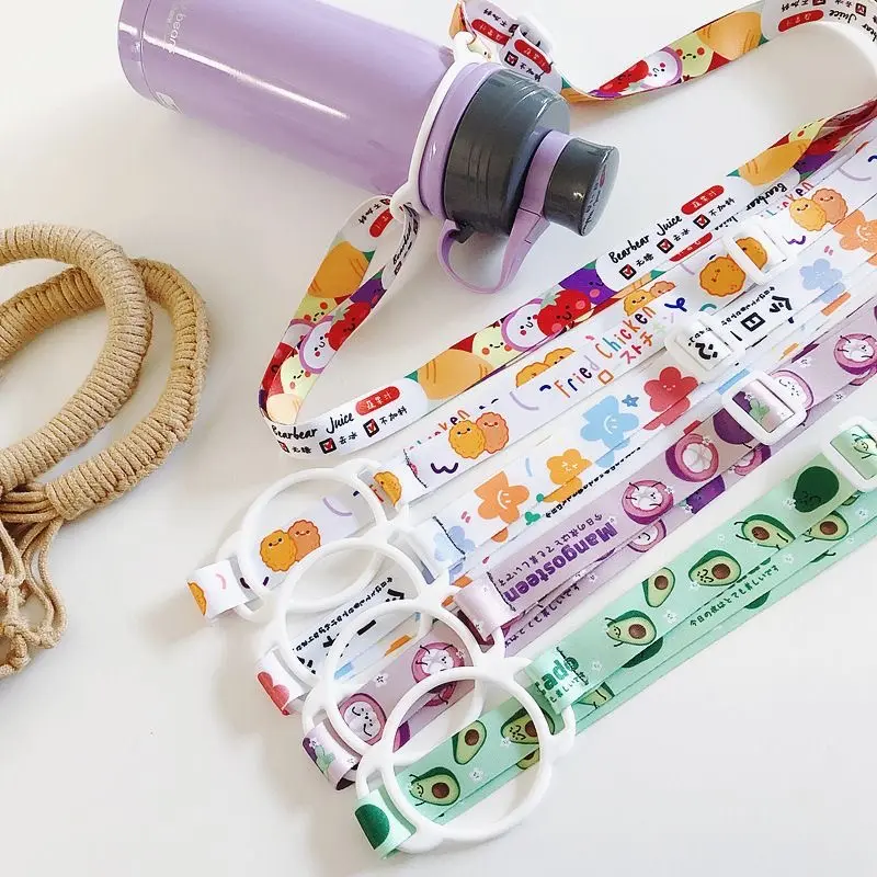Dụng Cụ Hữu Ích Mang Theo Nước, Dành Cho Trẻ Em, Thích Hợp Đi Chơi, Cầm Tay, Có Dây Đeo Buộc Chai Đồ Uống Nước Khoáng, Tương Thích Với Chai Nước Thông Dụng Và Cốc 5