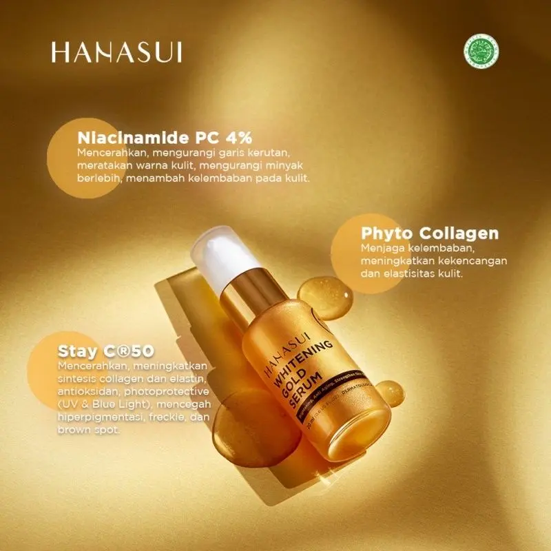 Hanasui Ageless Starter Pack (bdl) - Sunscreen SPF 50 + Serum Gold 20ml 5