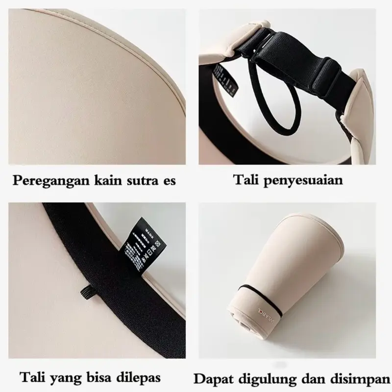 Topi Wanita Melindungi Seluruh Bagian Wajah dari Sinar Matahari UV Saat Aktivitas di Luar Ruangan 7