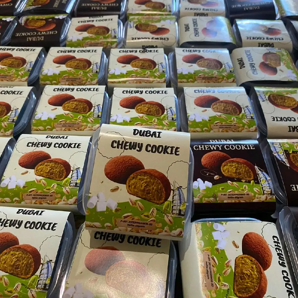 PAKET BUNDLING 2 BOX CUMA 30.000 Dubai Chewy Cookie - Kue Renyah dengan Rasa Unik dan Bahan Berkualitas - Snack Lezat untuk Segala Kesempatan