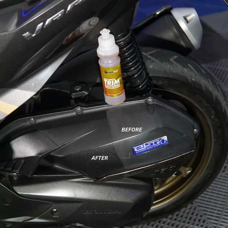 NATURAL TRIM RESTORER N3OVOLUTION - nanoTECH PROTECTION - RESTORASI BODY PLASTIK KASAR - BACK TO BLACK PERMANENT - PENGHITAM BODY PLASTIK KASAR MOTOR MOBIL - PENGHITAM DASHBOARD - TRIM COATING NANO CERAMIC Car Paint 1