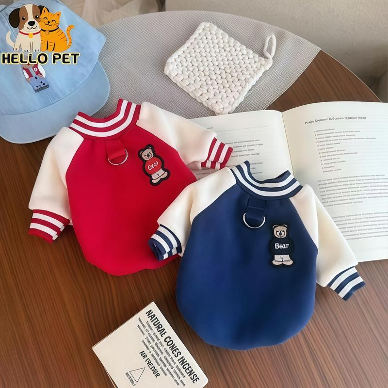 Áo ghi lê lông cừu dành cho chó nhỏ và trung bình áo khoác bóng chày áo giữ ấm thú cưng quần áo trẻ em mới 