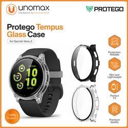 SeNool 2 Custodie Protettive Con Vetro Temperato Per Garmin Venu 3S - Cover Rigida In PC [Durezza 9H] - Nero - 2