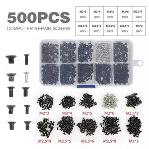 Terlaris - Jual Baut Laptop Notebook isi 500pcs Lengkap 10 Model Baut/Screw -CPRO