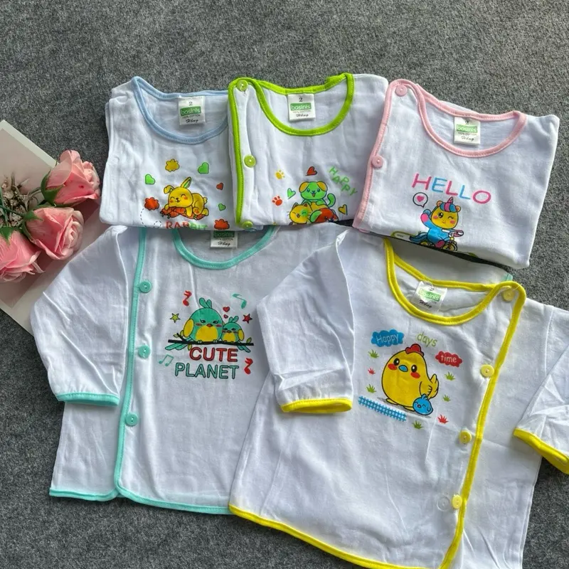 Combo Áo Sơ Sinh Cotton – Dài  Tay Mềm Mịn, Bé Mặc Cực Thoải Mái Dành Cho Bé 0-9 Tháng