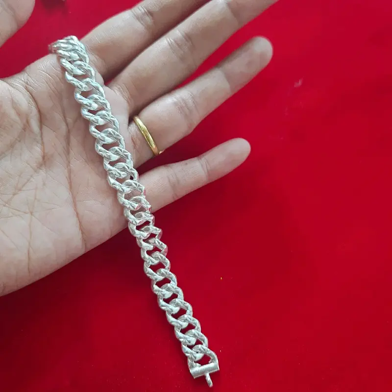 (COD) GELANG SISIK NAGA/ALDORA PERAK ASLI UKURAN DEWASA 3