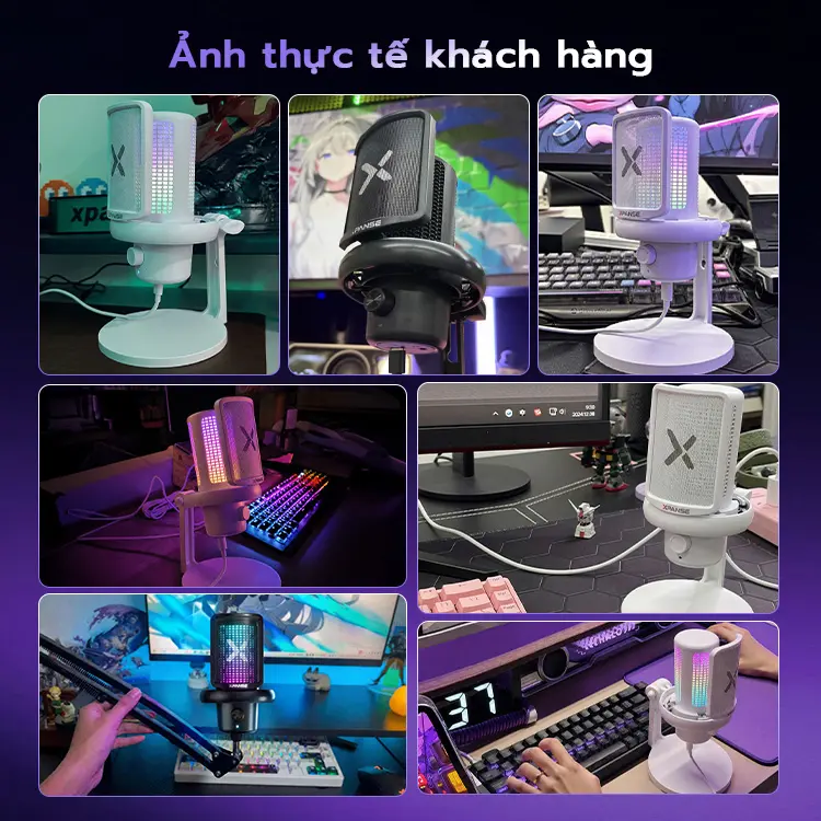 Xpanse Z1 mic thu âm lọc tiếng ồn RGB, micro gaming USB Type-C, chống ồn 1 chạm, cardioid, 24Bit/192kHz, livestreamPC PS5 | BigBuy360 - bigbuy360.vn