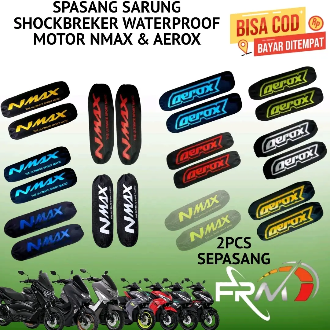 SEPASANG SARUNG SHOCKBREKER WATERPROOF MOTOR NMAX DAN AEROX Motorcycle