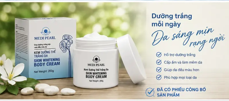 Kem Dưỡng Thể Trắng Da Toàn Thân - Dưỡng Da Mềm Mịn Kem Dưỡng Thể Trắng Da Toàn Thân - Dưỡng Da Mềm Mịn