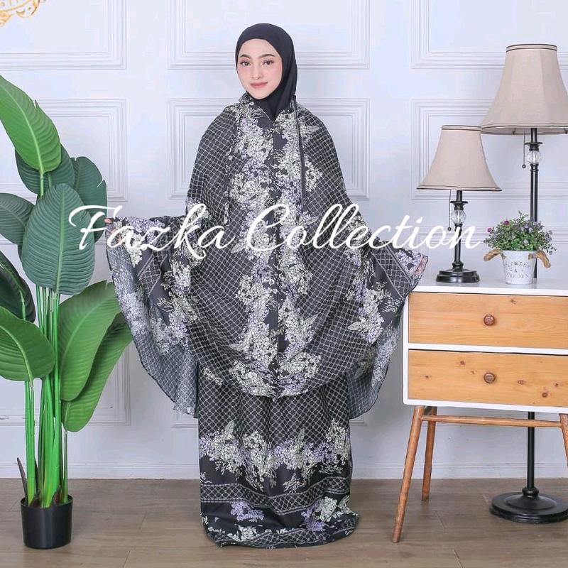 FAZKA - Mukena Traveling Mini Pouch Dewasa Shakira Motif Sultan Bahan Katun Micro Premium mukena traveling 2