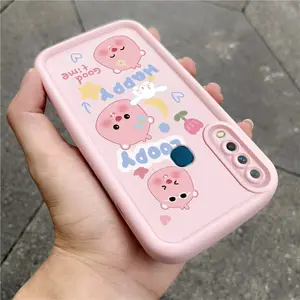 Casing Hp untuk VIVO Y12 Y12i Y15 Y17 Y3 Y3s Case Pola capybara lucu kartun Kasing ponsel silikon Kesing Pelindung Lensa Cesing Anti-Drop Handphone Softcase