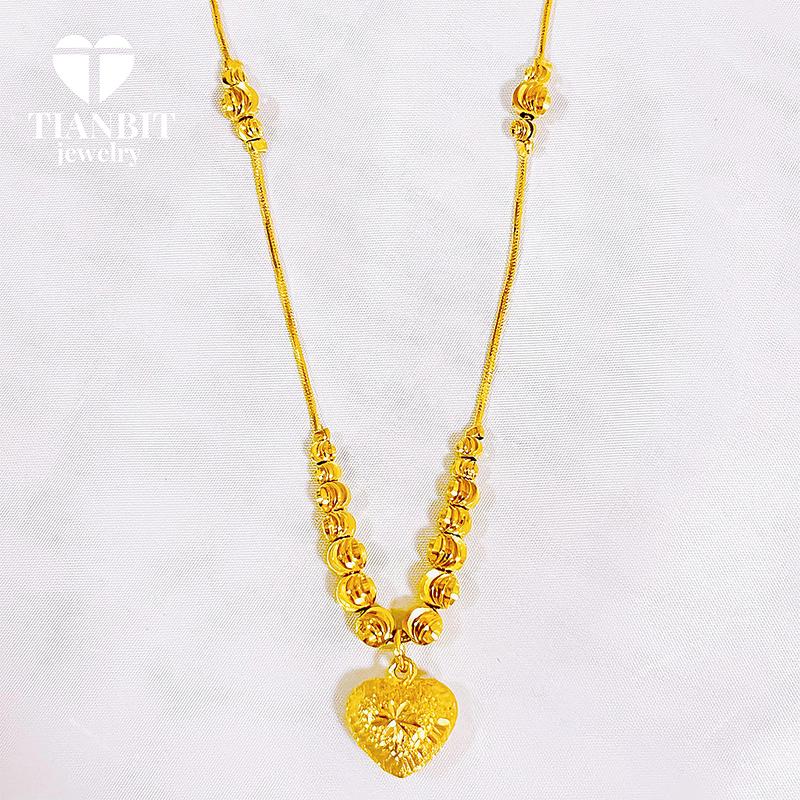 Product Introduction of Titanium hand bracelet, gold plated, love lucky beads, for women, not fade, not easily deformed 5