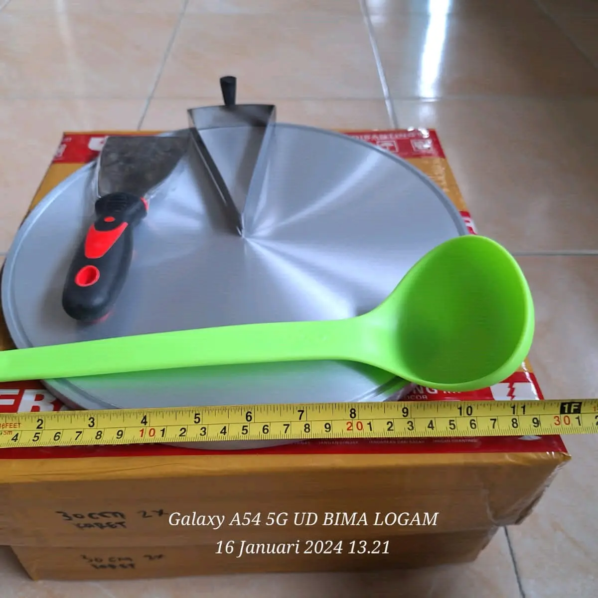 Wajan crepes semiotomatis D30cm|FREE CENTONG