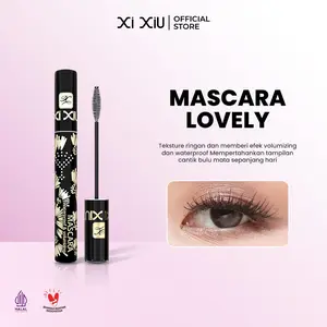 Xi XiU Lovely Mascara Waterproof | Volumizing, Lengthening, Anti Luntur, Tahan Lama | Classic Brush Intense Black 10g