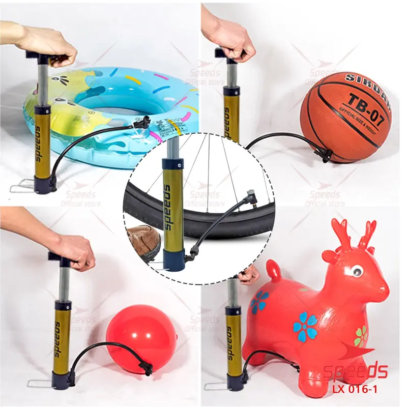SPEEDS Pompa Angin Jarum Manual Bola Basket Sepak Futsal Volly Pump Ball LX 016-1 8