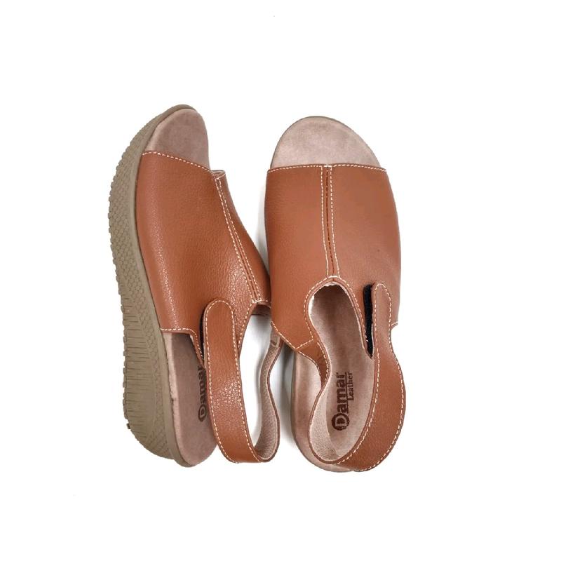 Sandal Tali Wanita Sandal Weges 3cm Kulit Papirut Garut Karet 2