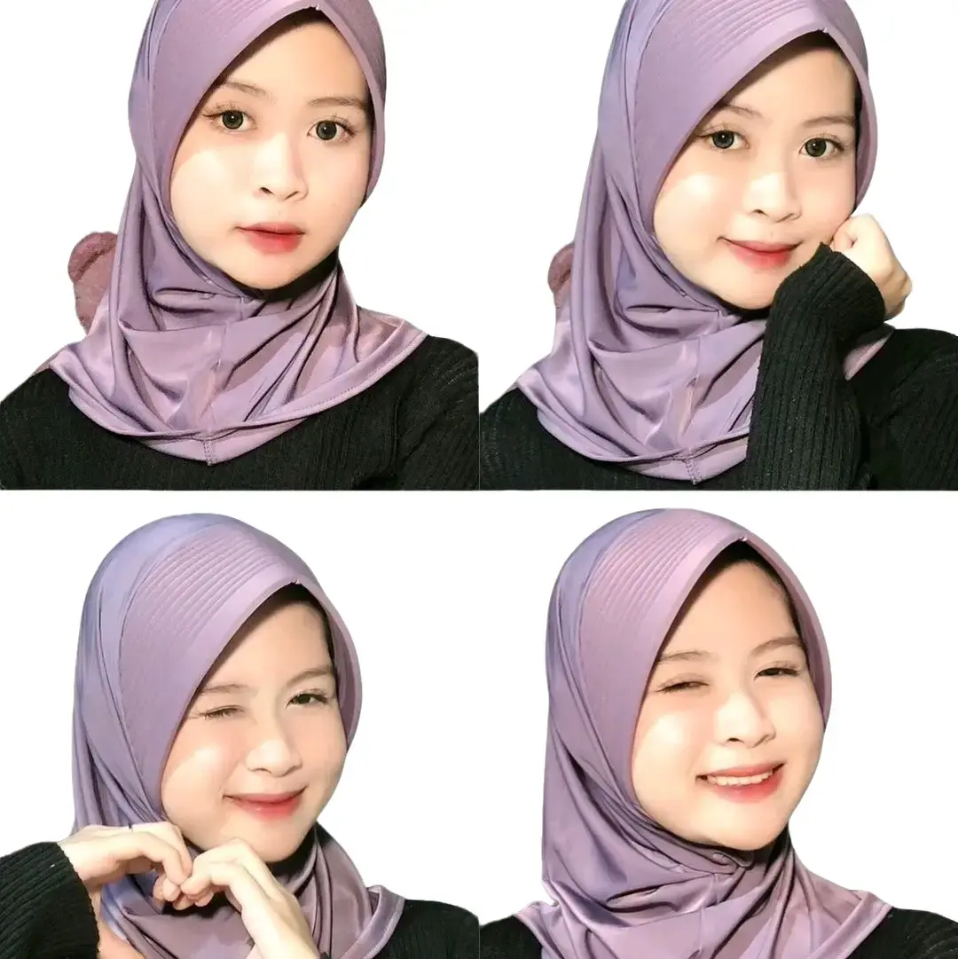 Bergo Sport Pet Tebal Size S | Hijab instan Sekolah | Jilbab Olahraga Spandek Jersey