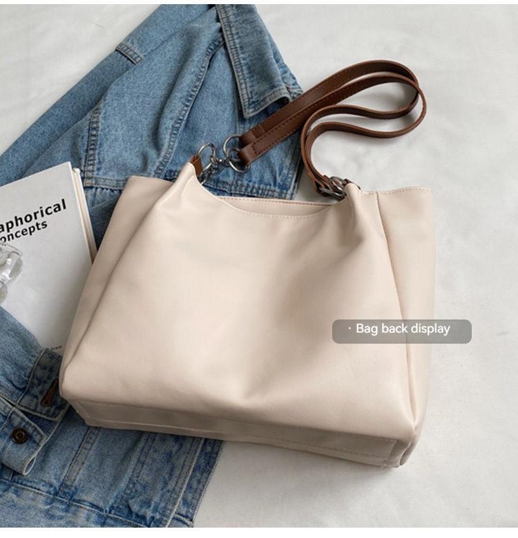 Product Introduction of Trendy Tote Bag Versatile Instagram Large Capacity Commuting Shoulder Bag 13