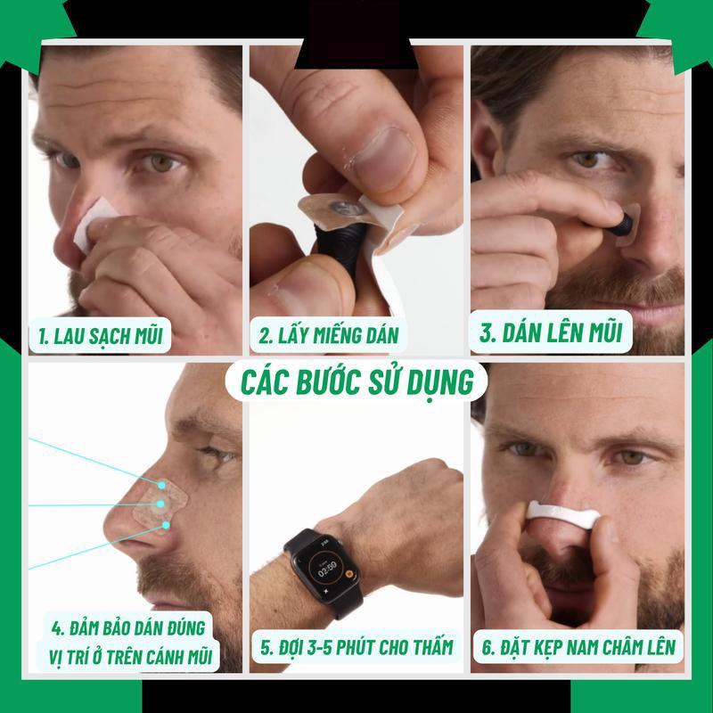【COD-Ưu đãi lớn】 Kẹp Mũi Nam Châm Mở Rộng Đường Thở Rexsports CHẤT LƯỢNG CAO giúp thông mũi giảm NGÁY, NGỦ NGON, TĂNG TẬP TRUNG 1