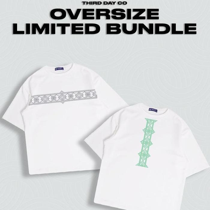 Gambar MTR40 (BUNDLING) Paket Hemat Kaos Oversize Koko Bahan Scuba Tebal Morocco Abu Muda Putih Dan Morocco Hijau Putih MTR04 MTR06 - S dari THIRD DAY Kota Bandung Tokopedia