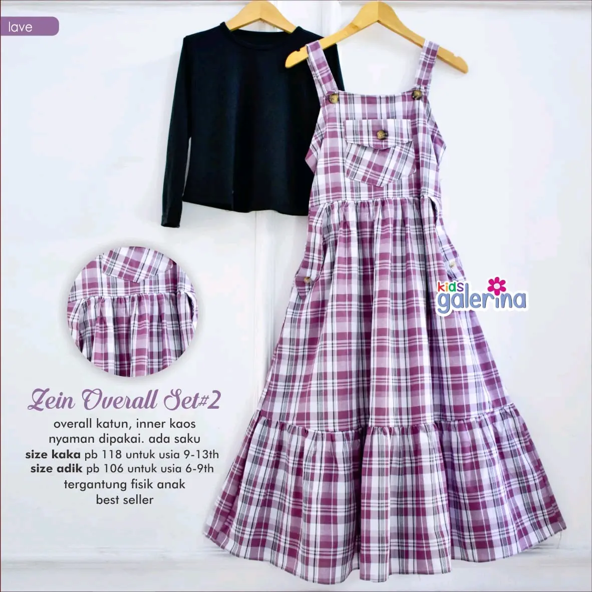 zein overall set kids inner kaos nyaman dipakai Anak