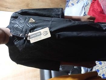 Product Review of Baju Koko Kurta Pria Motif Embos Terbaru Original Anwa Terlaris Atasan Dewasa Hitam Cream Kuning Maroon Navy Muslim Nyaman Putih Lembut  Variasi Panjang Pendek Tebal Katun Kombinasi Kerah Oblong from A**a P**a L**a I** 2