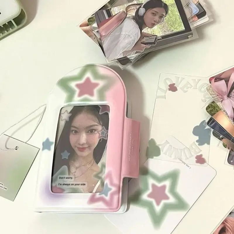 ( Bahan PP ) kolbuk kolbuk kancing tempat penyimpan foto photocard koleksi kpop 8