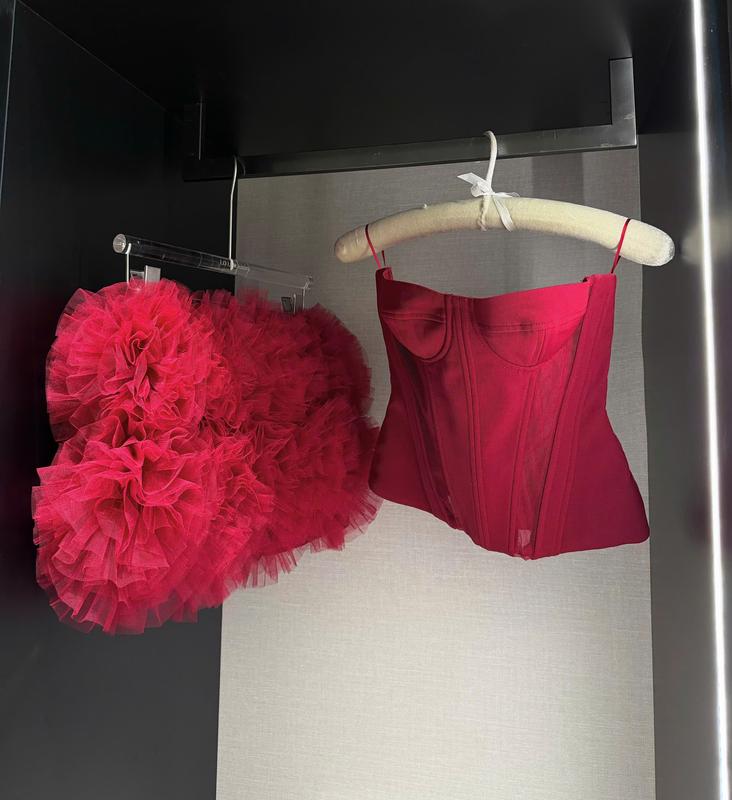  LỌ LEM LUXURY l 12 l Set Áo Cúp Phối Lưới & Chân Váy Lưới Hoa 