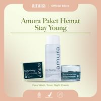 Gambar Amura Paket Hemat (Wash + Toner + Cream) | Amura Series Aging Mencerahkan Wajah Memudarkan Noda Hitam - Anti Aging 1 (Day cream, Toner, Facial Wash) dari AmuraOfficial Kab. Bogor 2 Tokopedia