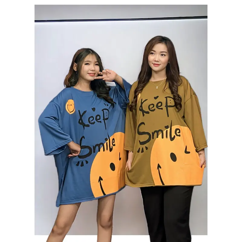 GR ATASAN WANITA OVERSIZE LD135 CM KAOS WANITA JUMBO SR2593 0