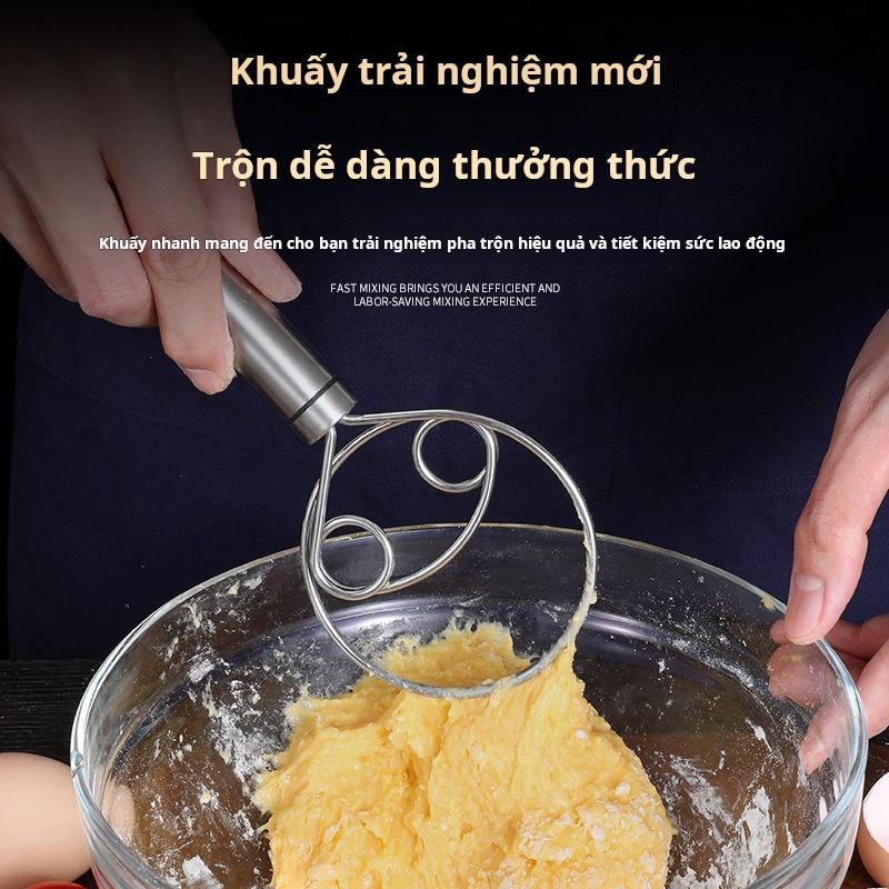 Máy trộn bột thủ công và máy đánh trứng bằng thép không gỉ, máy xay bột cầm tay, [Thanh Toán Khi Nhận Hàng] 0