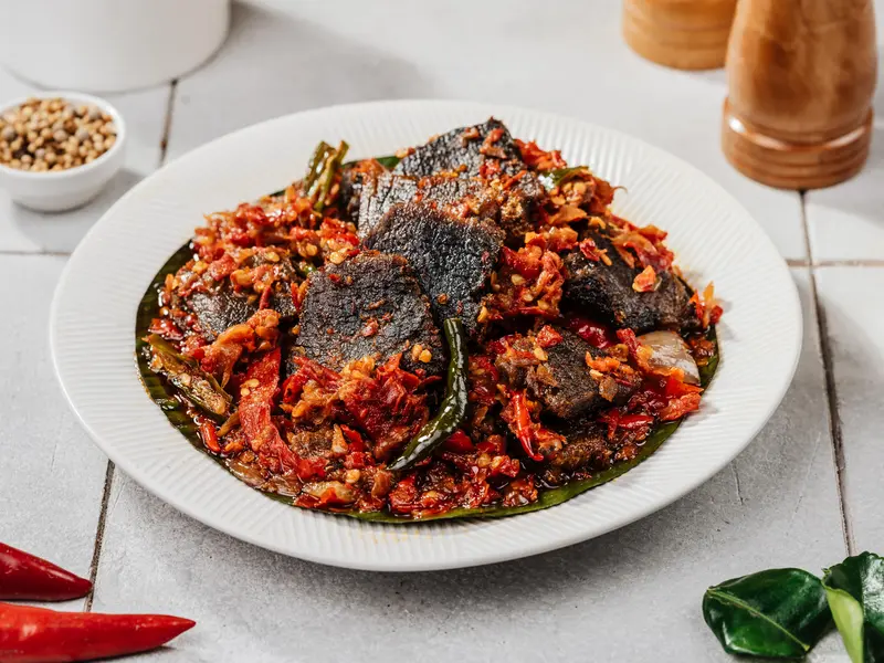 Gratis Ongkir Dendeng Sapi Baladonesia 200gr / Oseng mercon Daging  / sambal balado pedas enak lembut dan gurih tanpa bahan pengawet 4