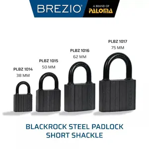 BREZIO Gembok Padlock Pagar Loker Kunci Pintu Leher Panjang Pendek Shackle Long Short Baja Hardened Steel Silinder Kuningan Brass Cylinder