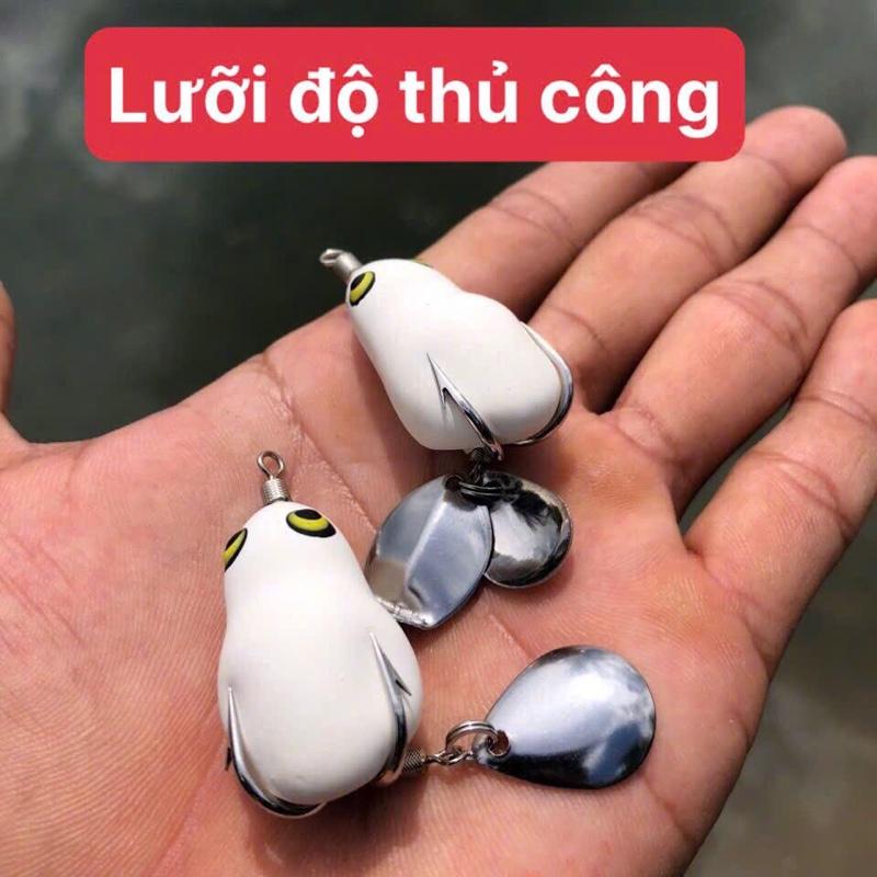 [N THỦ LURE] Nhái hơi F1pro size 7G 10G 1+2 thìa lưỡi titan dài 3.8cm(mua 2 tặng 1,mua 1 tặng body)mồi câu lure fishing câu bắt cá lóc Đi Câu Câu Cá Cao Su 6