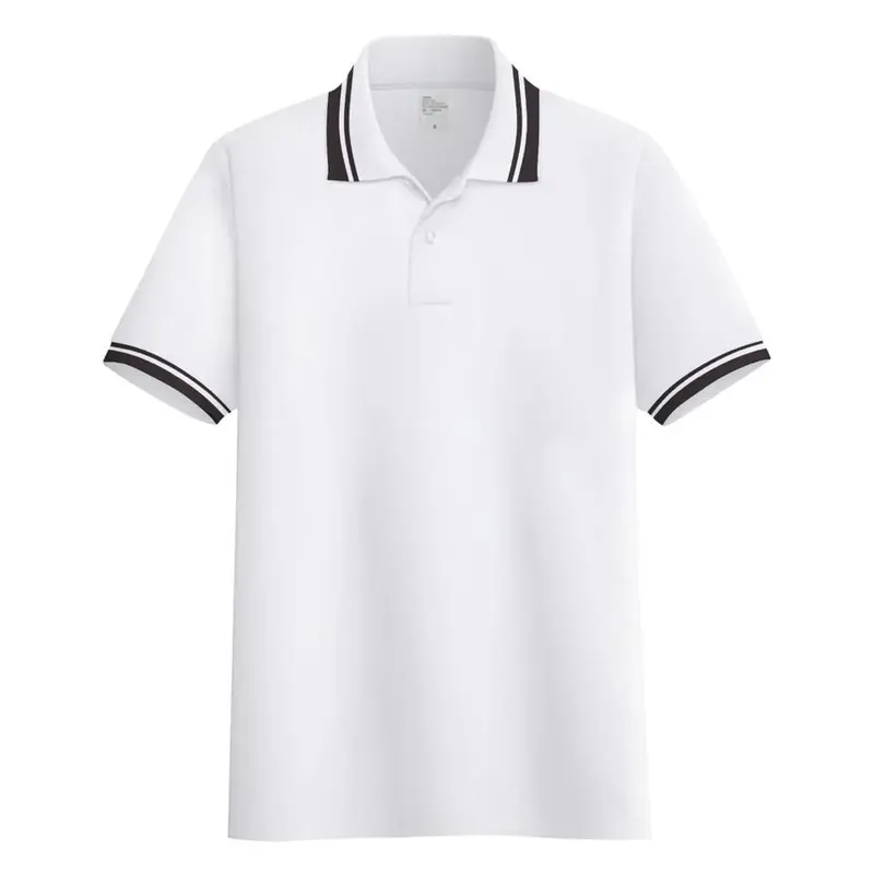 Noveli wear - Kaos polo shirt polos Navy Blue kerah stripe | kaos kerah seragam pria lengan pendek 7