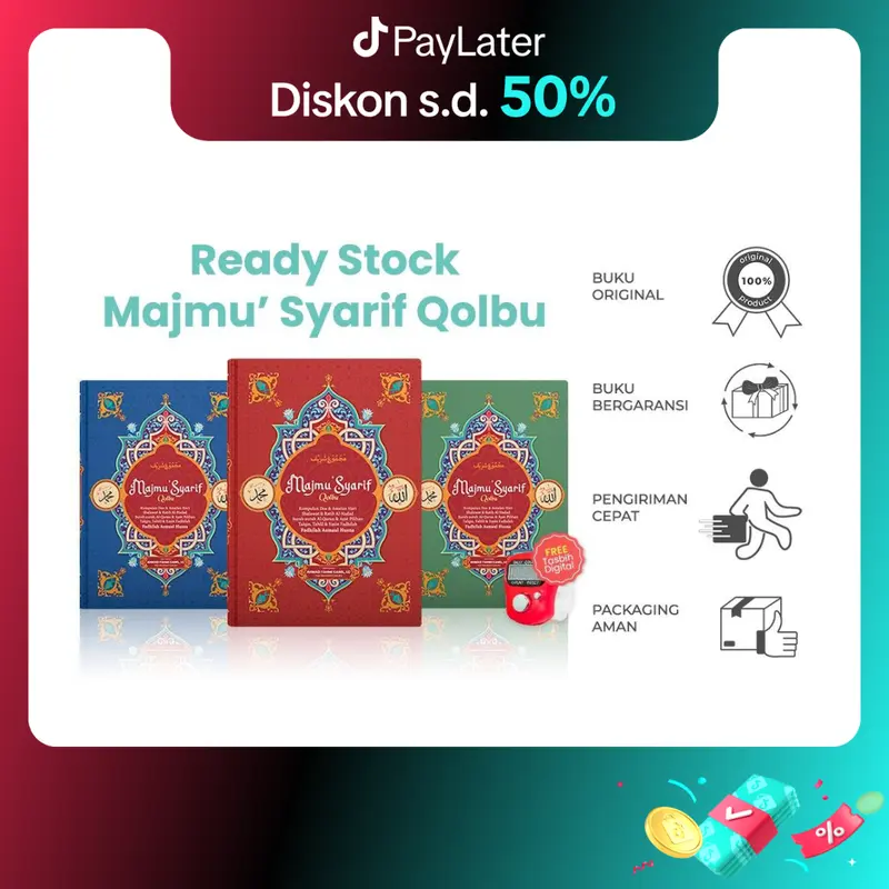 Buku Islam Majmu Syarif - Wahyu Qolbu  Buku Kaluku Free Tasbih Digital quran