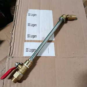 Nozzle bengkok kran panjang drat m14 jet cleaner cuci ac