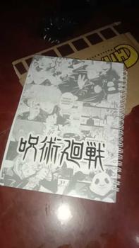 Product Review of notebook / buku catatan / bloknote anime Jujitsu kaisen full colour murah limited ukuran A6 dan A5 from 𝗡**️ 1