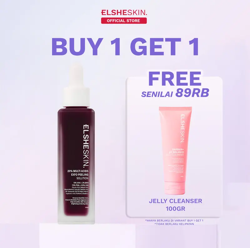 [NEW LAUNCH] Elsheskin Multi Acids Exfo Peeling Solution 35ml - Exfoliating Serum, Serum Eksfoliasi Wajah, Membantu Mengangkat Sel Kulit Mati, Brightening, Mencerahkan Kulit Kusam, Membersihkan Komedo, Pori, Menghaluskan Tekstur Kulit Essence Memutihkan 7