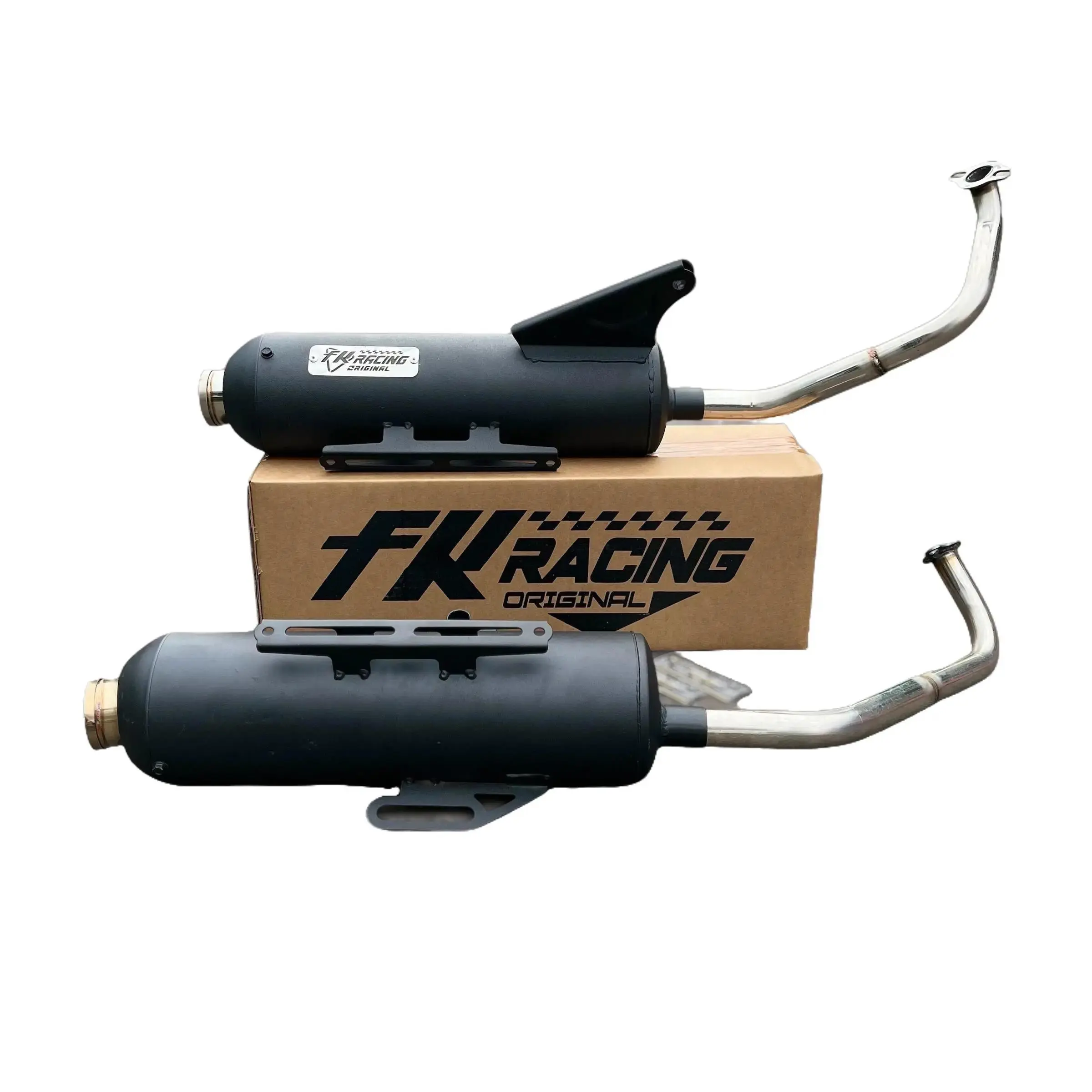Knalpot FK Racing Inlet 26-28 Moncong Shijiro Vario 125/150 Beat Scoopy Mio Aerox Nmax - Suara Bass Gahar - Motor, Motorcycle Tabung Sepeda knalpot vario kzr adem knalpot  beat shijiro m3