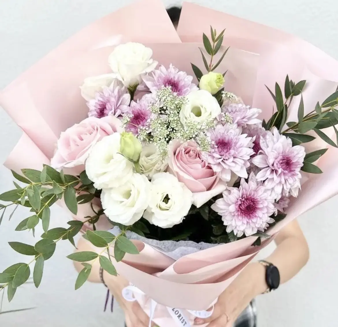 I Love You Dear Fresh Flower Pink Roses